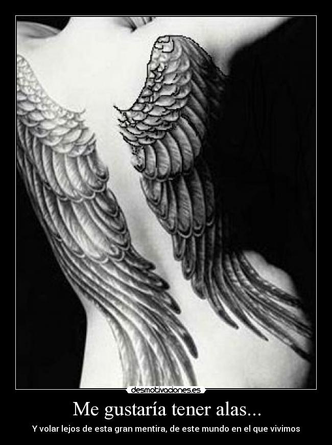 Me gustaría tener alas... -