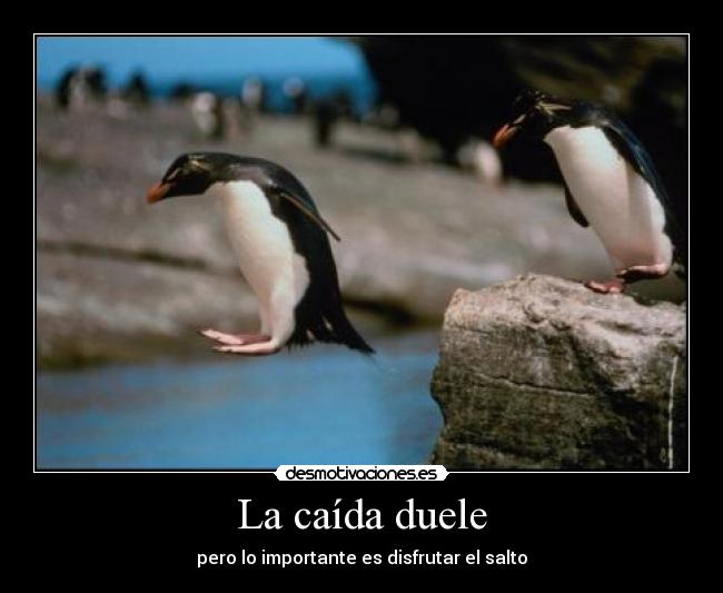 La caída duele -