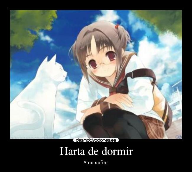 Harta de dormir - Y no soñar