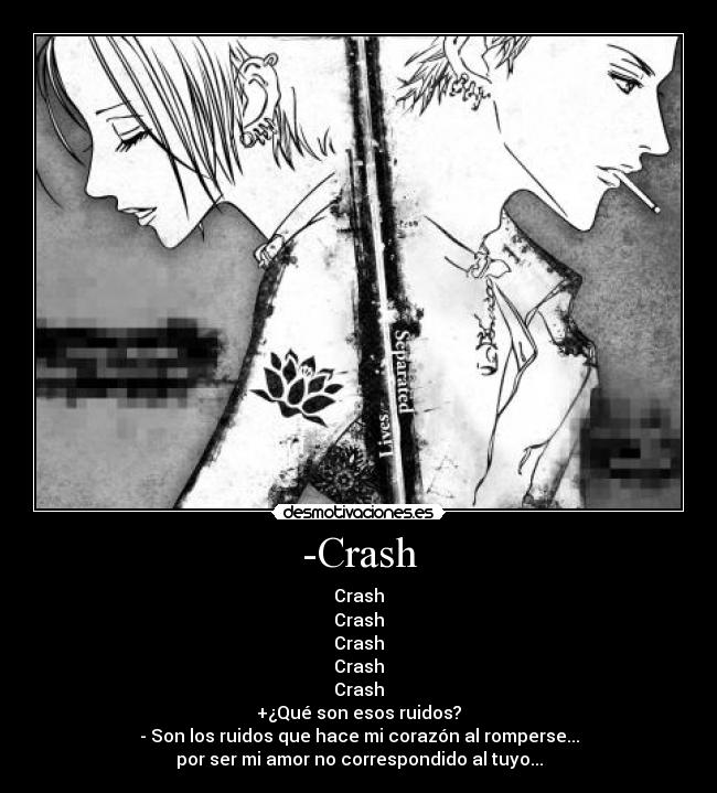 carteles nana crash corazon roto amor correspondido desmotivaciones