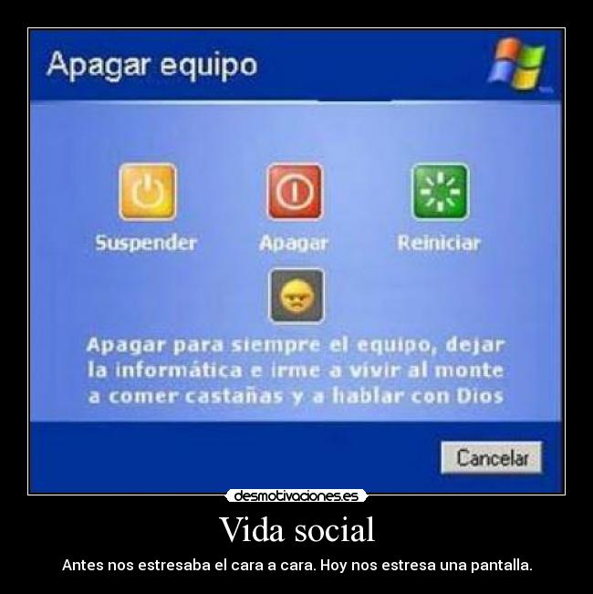 Vida social - Antes nos estresaba el cara a cara. Hoy nos estresa una pantalla.