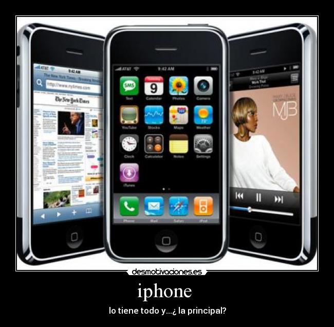 iphone  - lo tiene todo y...¿ la principal?