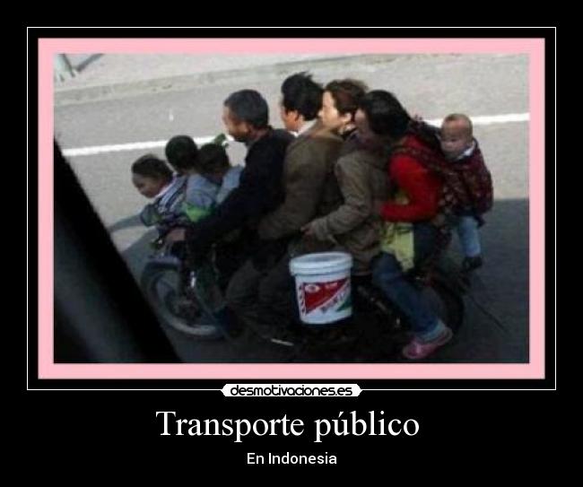 Transporte público - En Indonesia