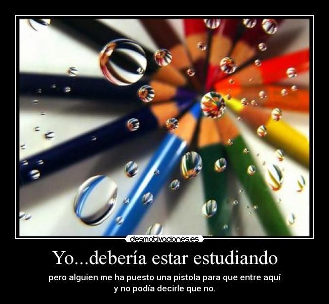 Yo...debería estar estudiando - 