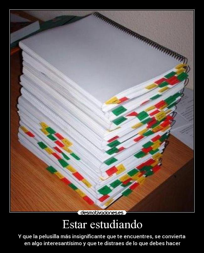 Estar estudiando -