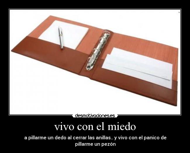 vivo con el miedo -