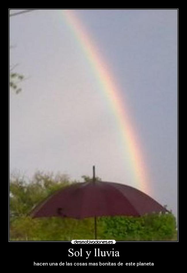 Sol y lluvia -