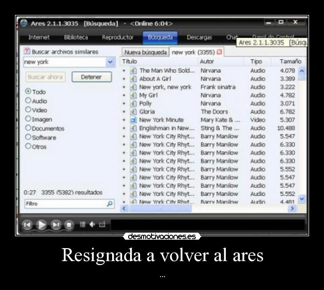 Resignada a volver al ares - ...