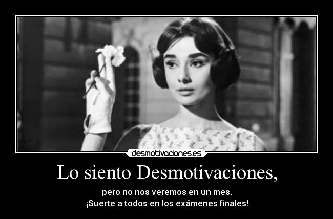 Lo siento Desmotivaciones, -