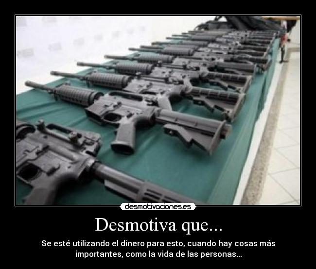 carteles arma desmotivaciones