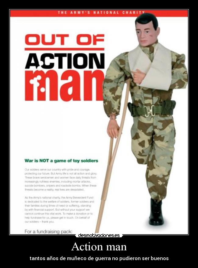 carteles action man desmotivaciones