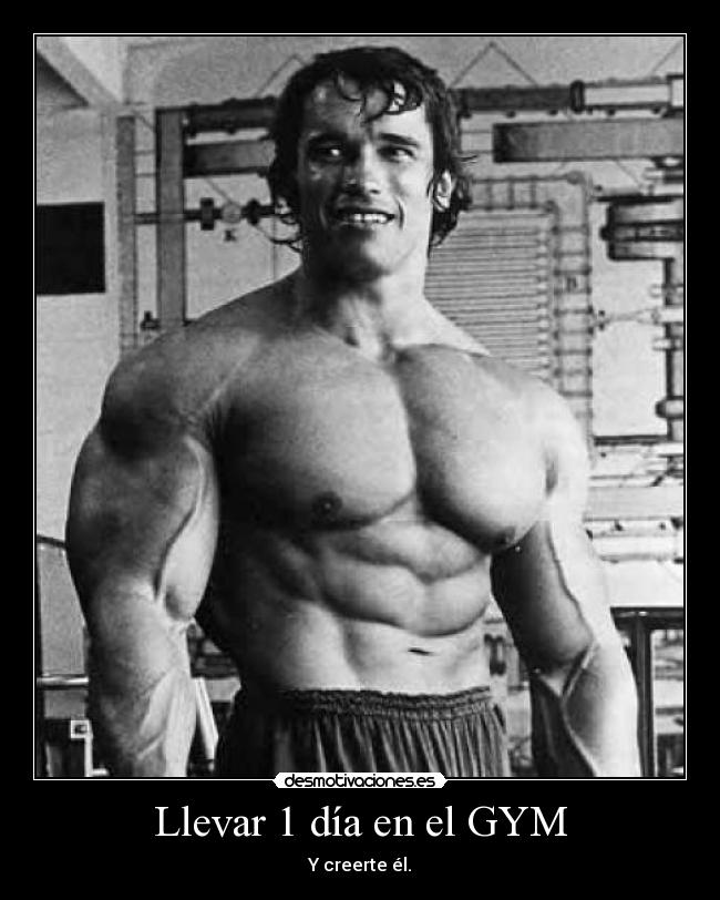 Llevar 1 día en el GYM - Y creerte él.