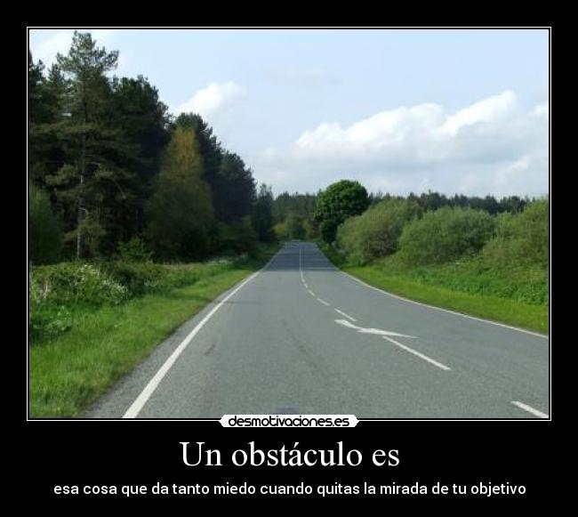 carteles objetivo obstaculo desmotivaciones