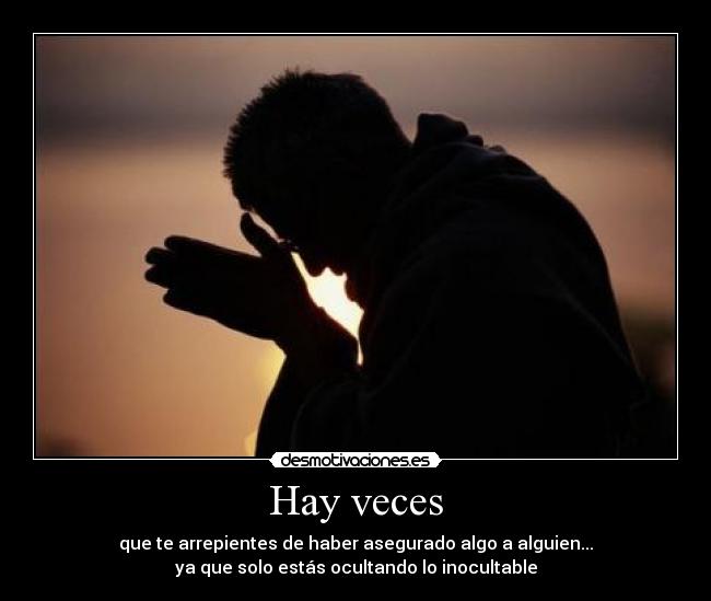 Hay veces -