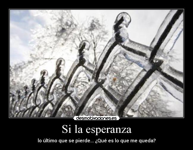 Si la esperanza -