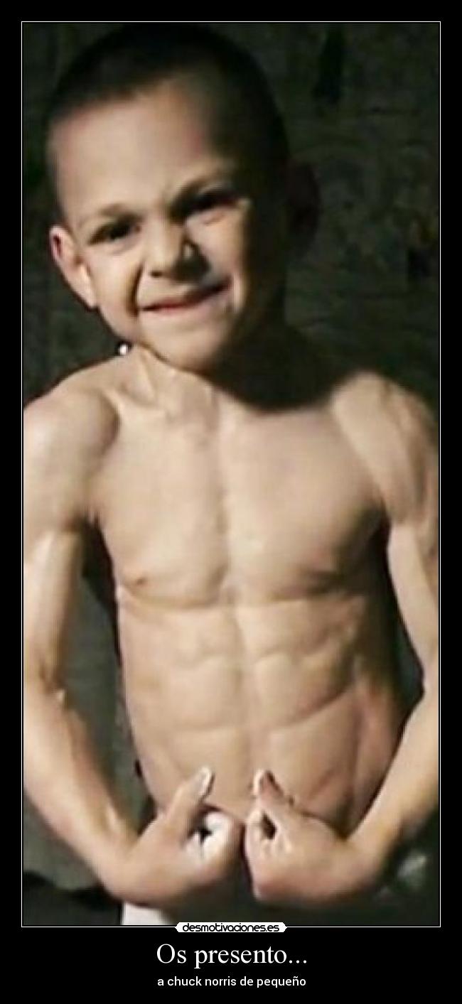 Os presento... - a chuck norris de pequeño