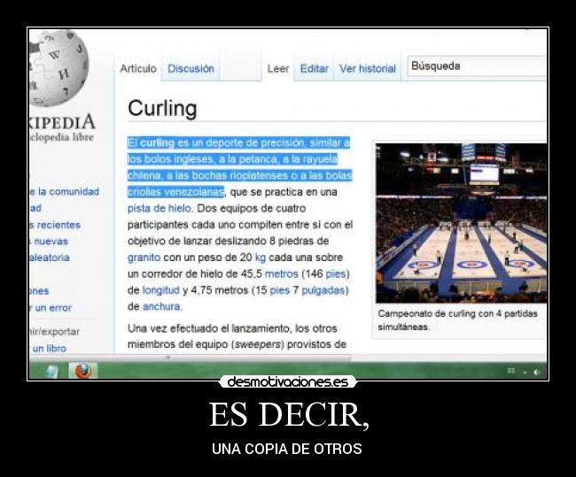 ES DECIR, - UNA COPIA DE OTROS