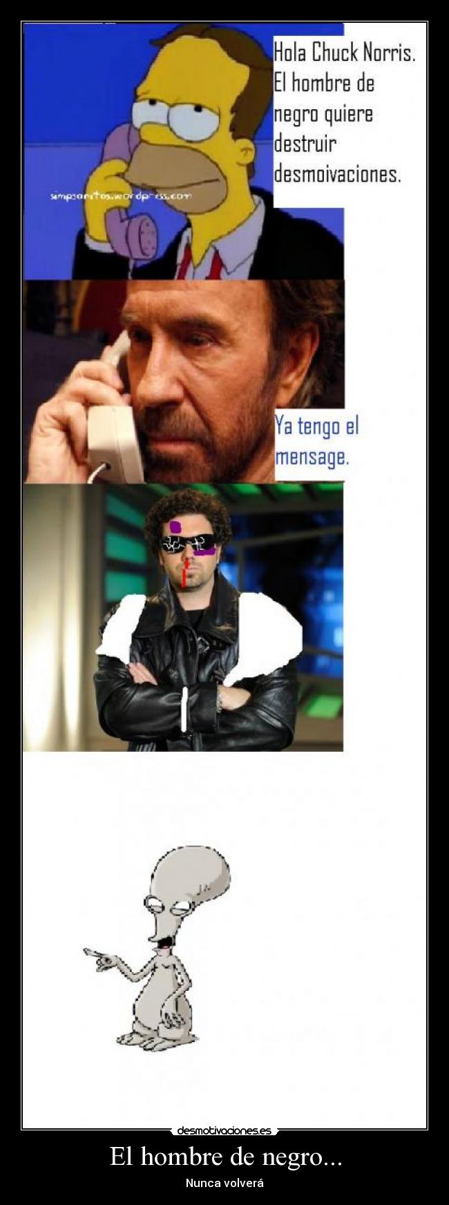 El hombre de negro... - Nunca volverá