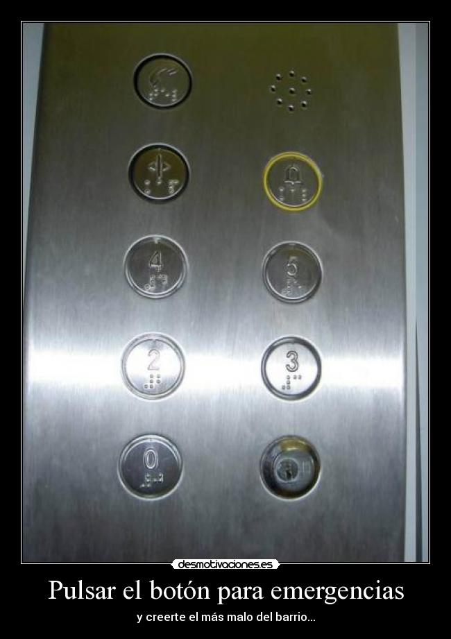 Pulsar el botón para emergencias - 
