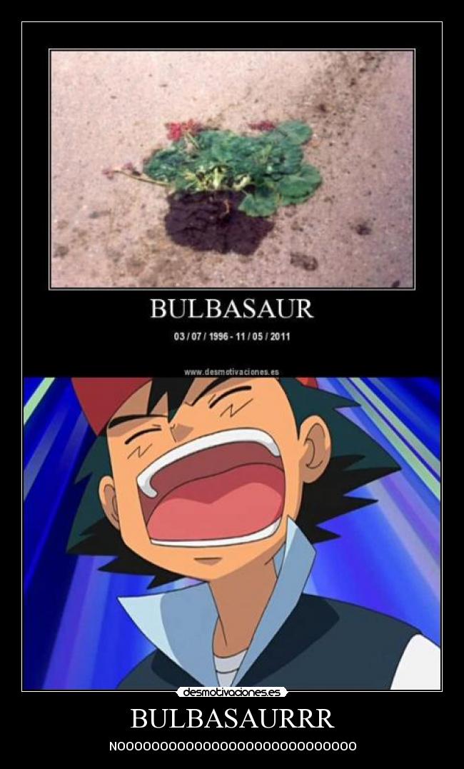 carteles bulbasaur pokemon desmotivaciones