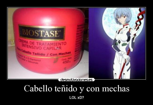 Cabello teñido y con mechas -