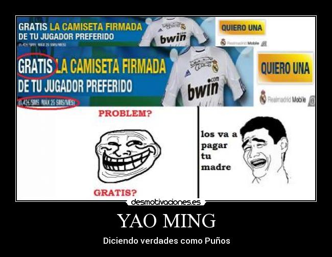 YAO MING - Diciendo verdades como Puños