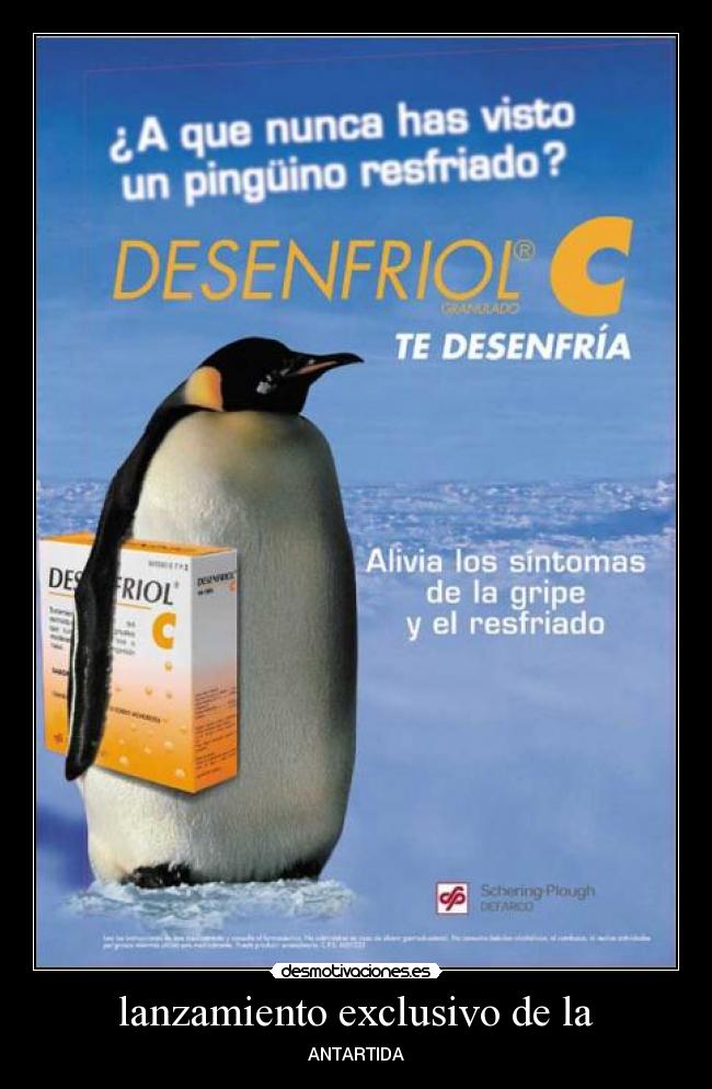 lanzamiento exclusivo de la - ANTARTIDA