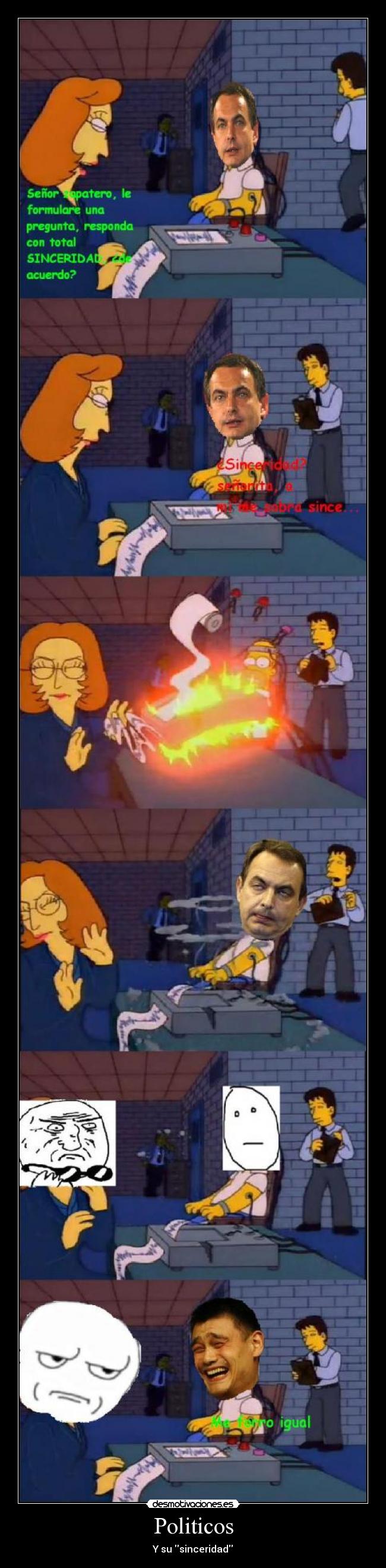 carteles politicos simpson zapatero desmotivaciones