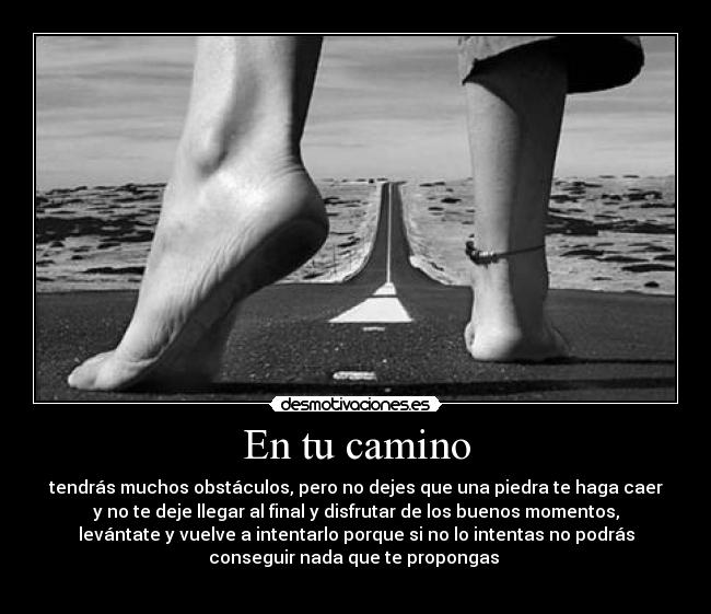 carteles camino obstaculos desmotivaciones