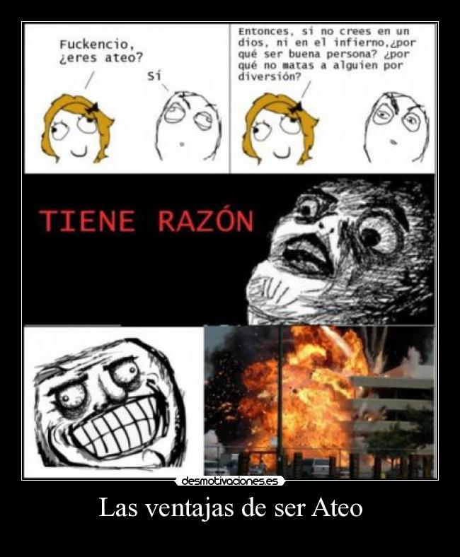 Las ventajas de ser Ateo -