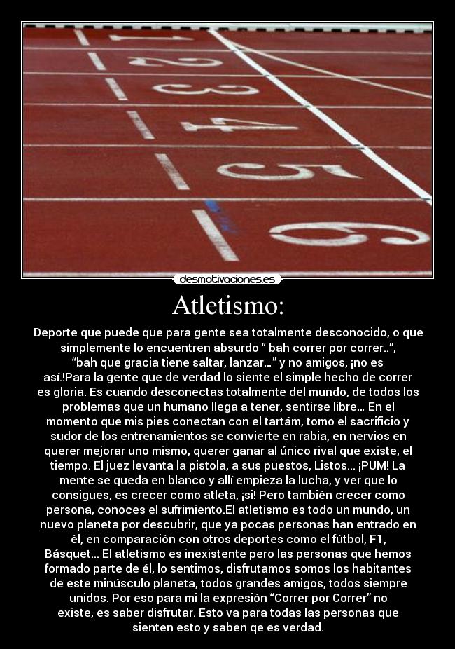 Atletismo: -
