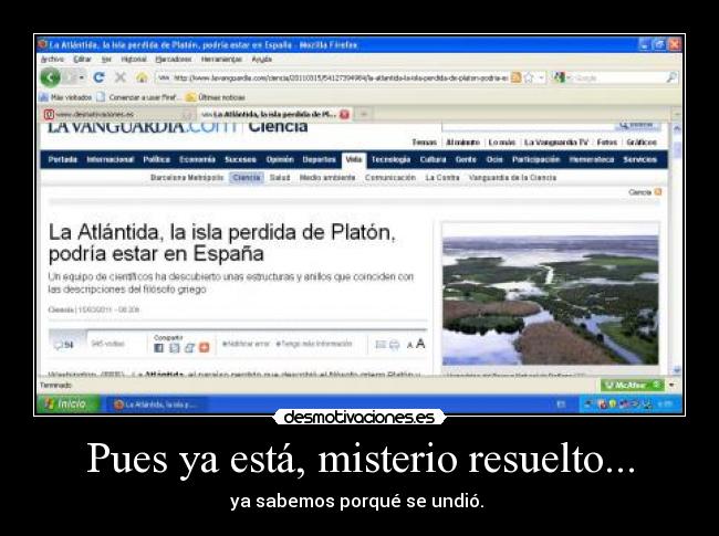 Pues ya está, misterio resuelto... - 