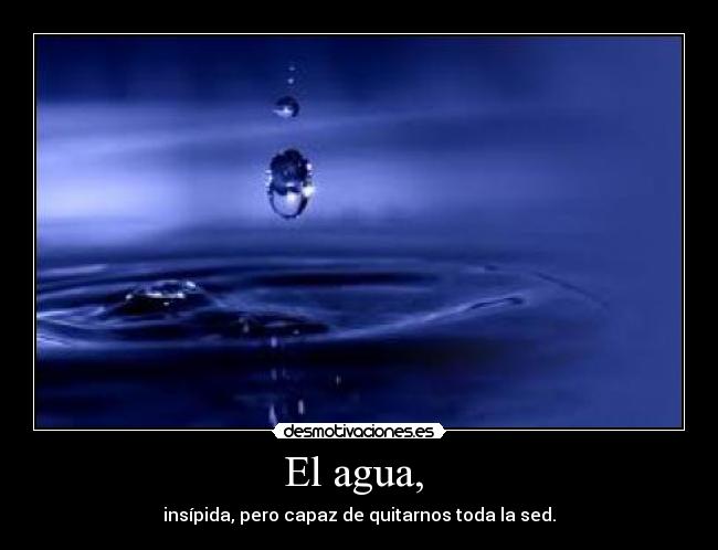 carteles agua desmotivaciones