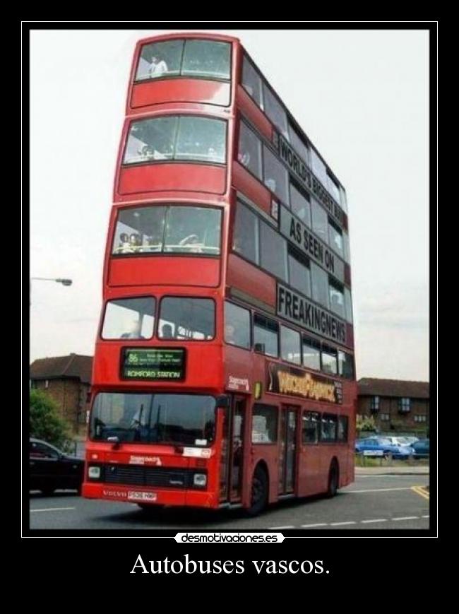 Autobuses vascos. -