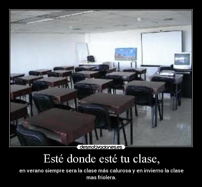 carteles este donde este clase desmotivaciones