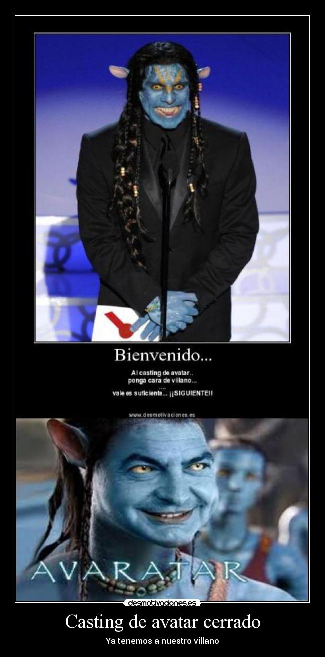 Casting de avatar cerrado - Ya tenemos a nuestro villano