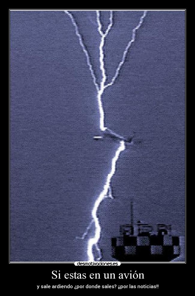 Si estas en un avión -
