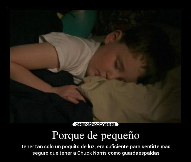 Porque de pequeño - 