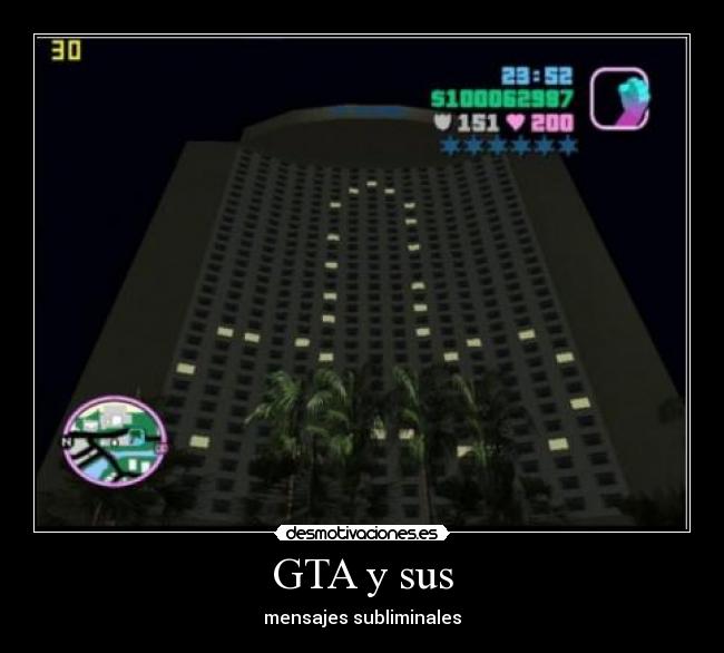 GTA y sus - mensajes subliminales