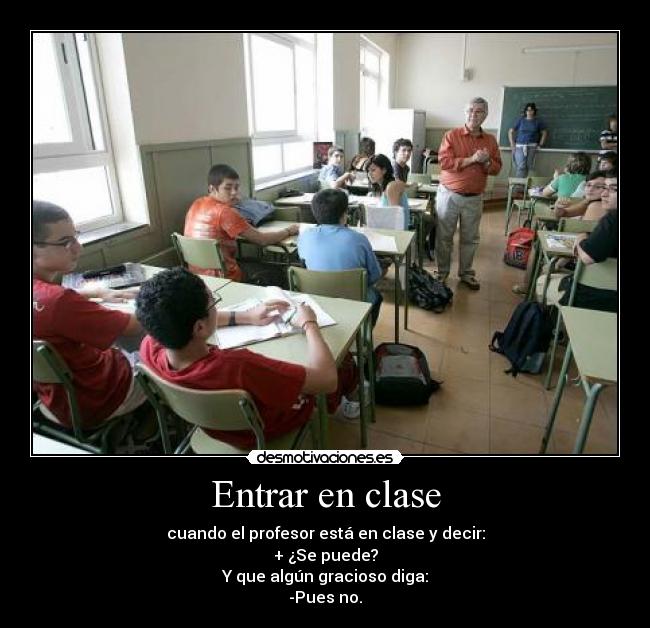 Entrar en clase - 