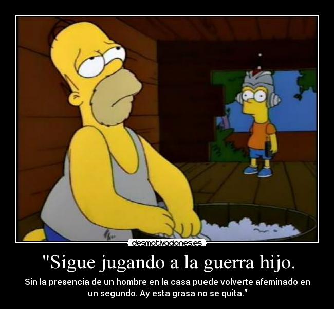 carteles guerra los simpsons desmotivaciones