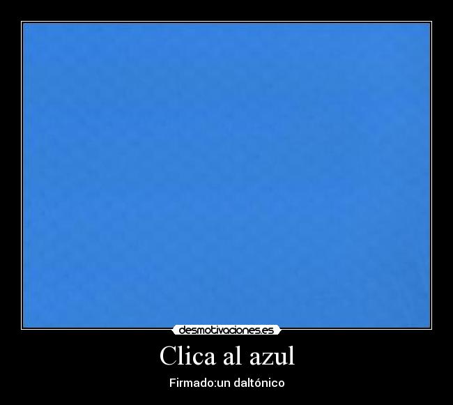 Clica al azul -