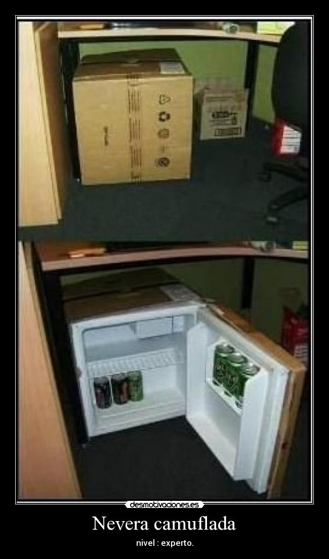 Nevera camuflada -