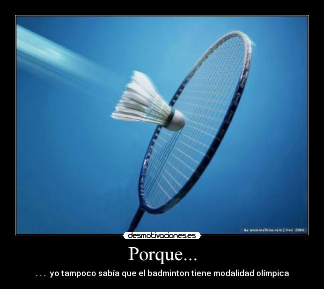 Porque... -