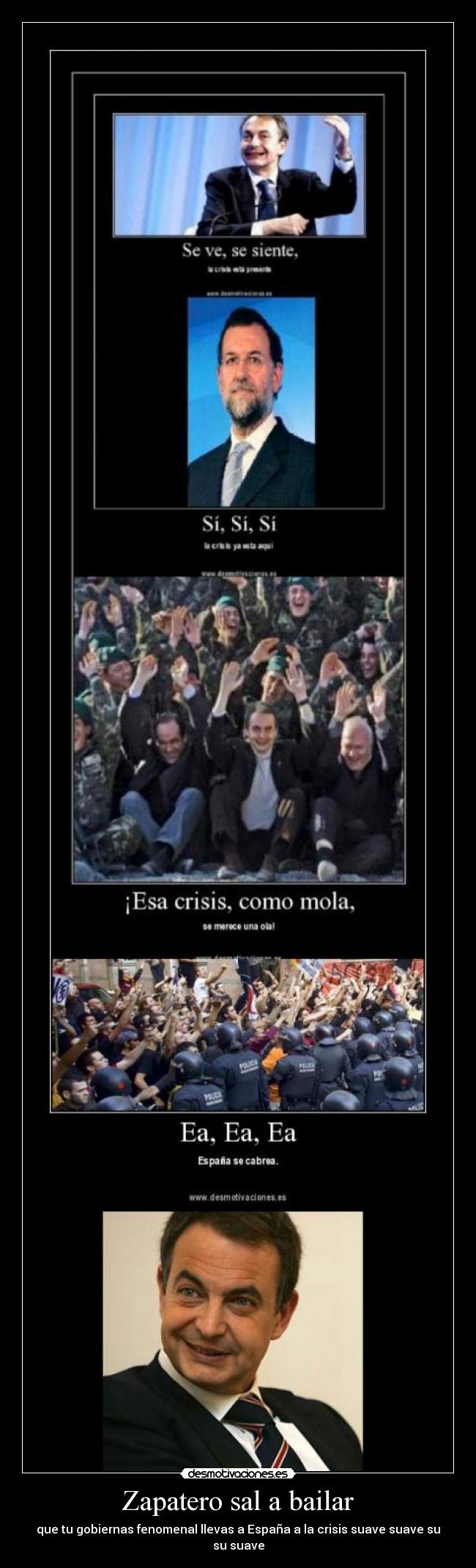 Zapatero sal a bailar -