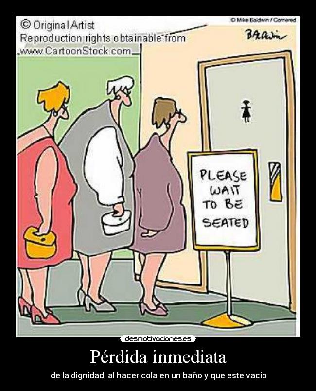 carteles bano cola senoras verguenza desmotivaciones