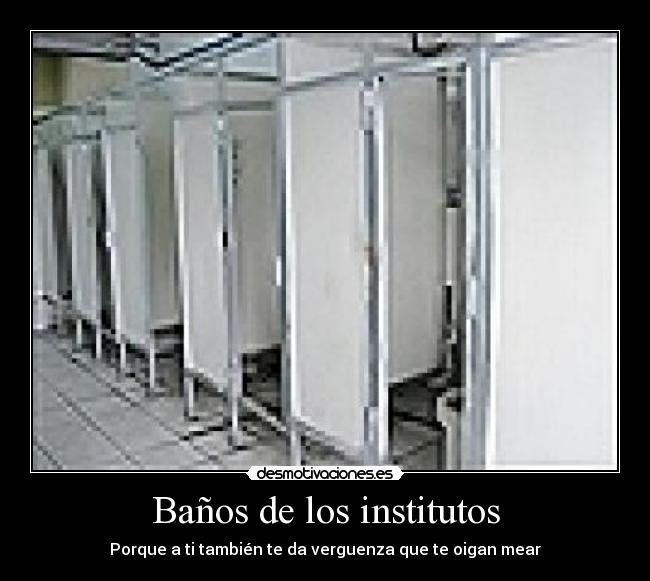 Baños de los institutos -