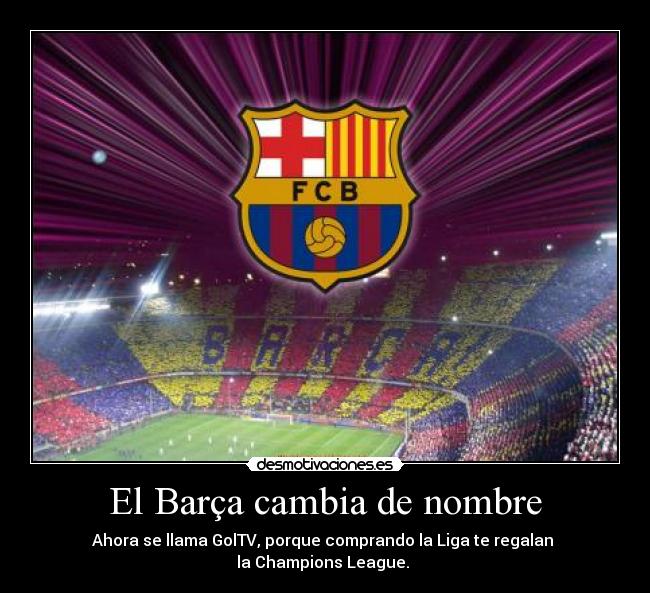 El Barça cambia de nombre -