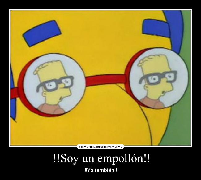 carteles empollon bart milhouse simpsons garfas desmotivaciones