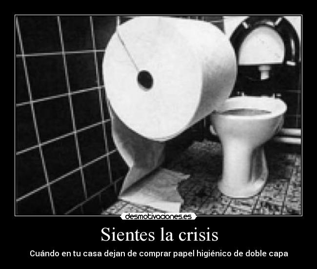 Sientes la crisis - Cuándo en tu casa dejan de comprar papel higiénico de doble capa